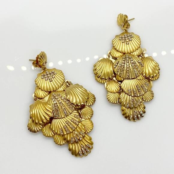 NEW Anthropologie x Gas Bijoux Tahiti Shell Earrings - Picture 4 of 13
